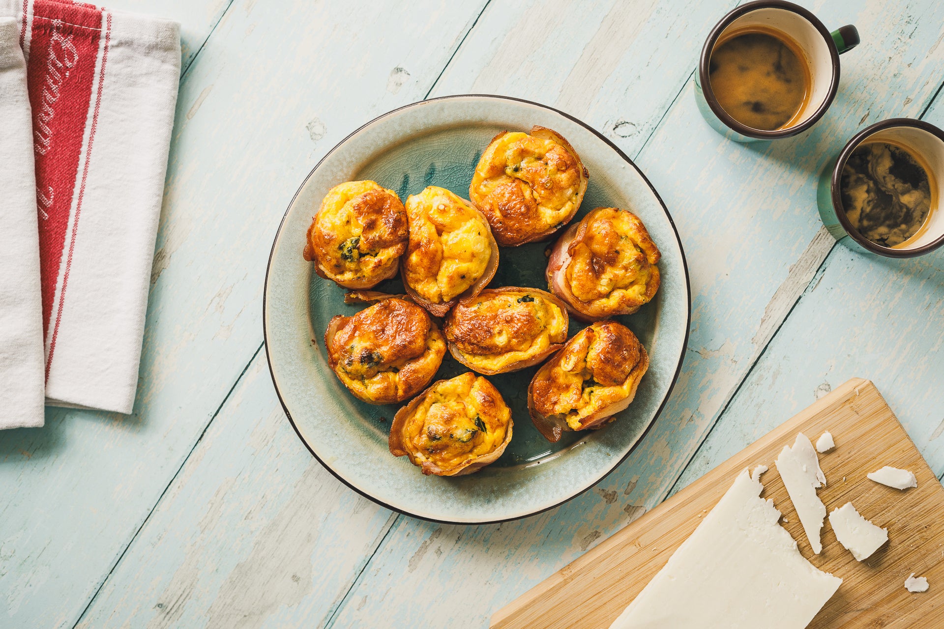 Mini Goats Cheese Frittatas